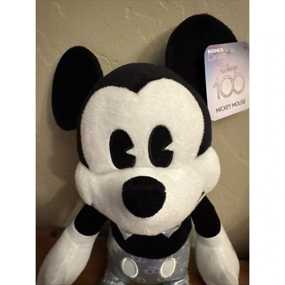 DISNEY 100 YEARS OF WONDER MINNIE & MICKEY MOUSE PLUSH Holographic 17
